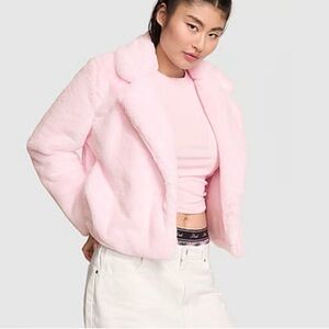 Victoria's Secret Soft Pink Teddy Jacket